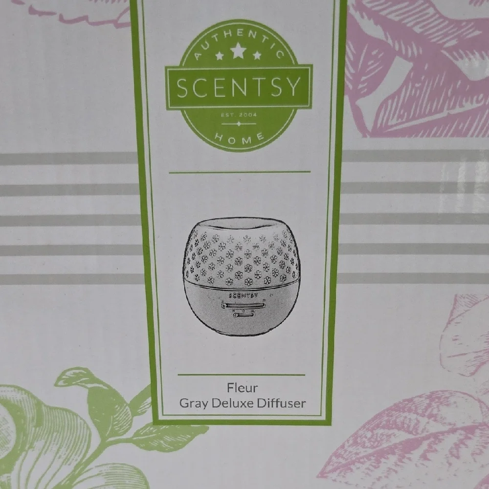 Scentsy Fleur Gray Deluxe Diffuser